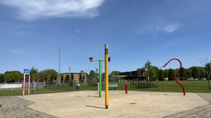 Nouveaux jeux d'eau au parc des Seigneurs