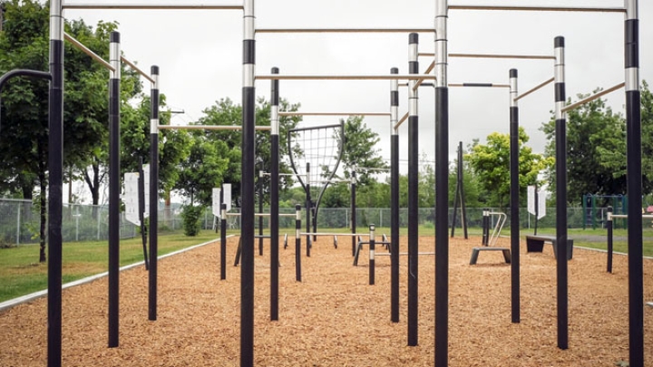 Installation TrekFit au parc Lemire
